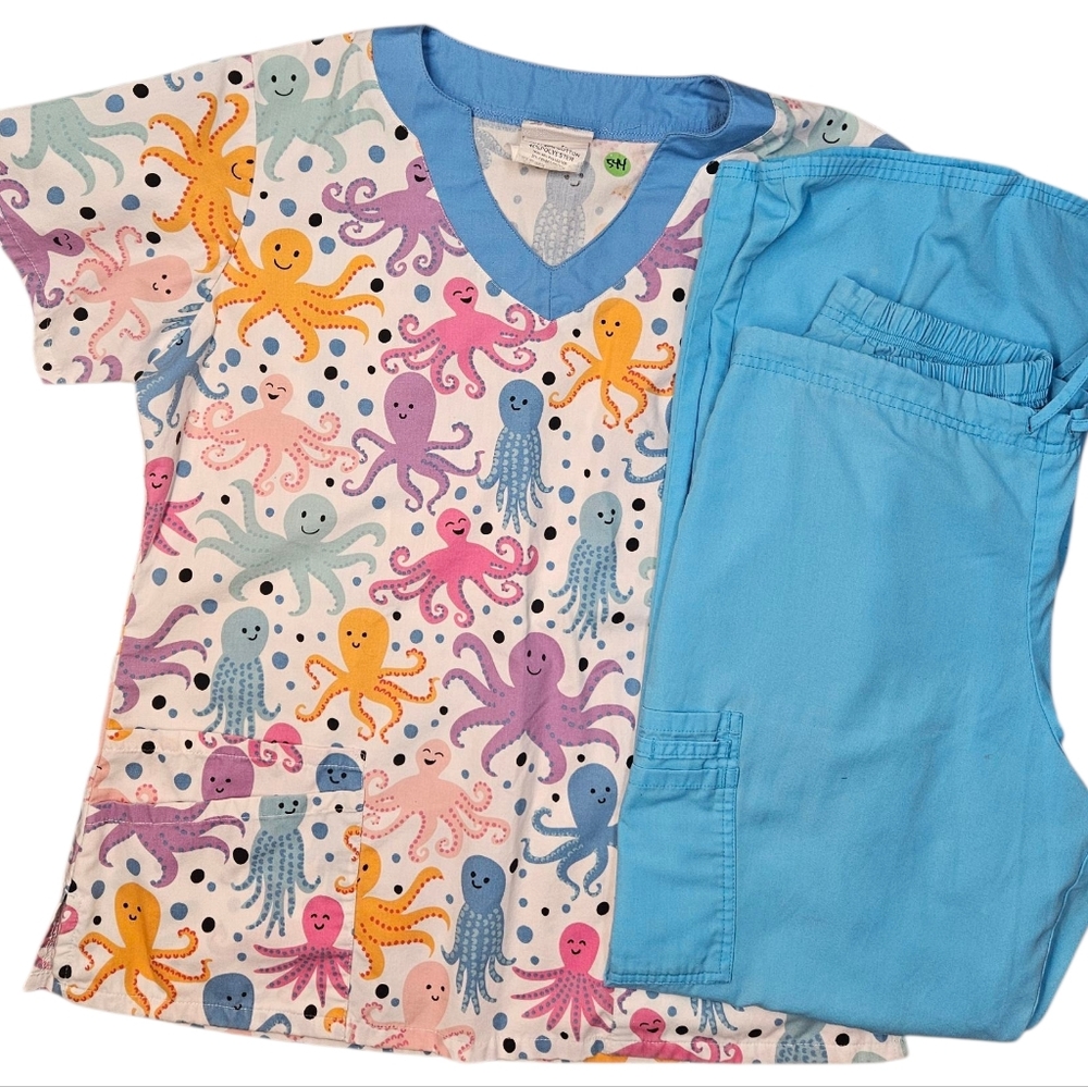 Octopuses Scrub Set